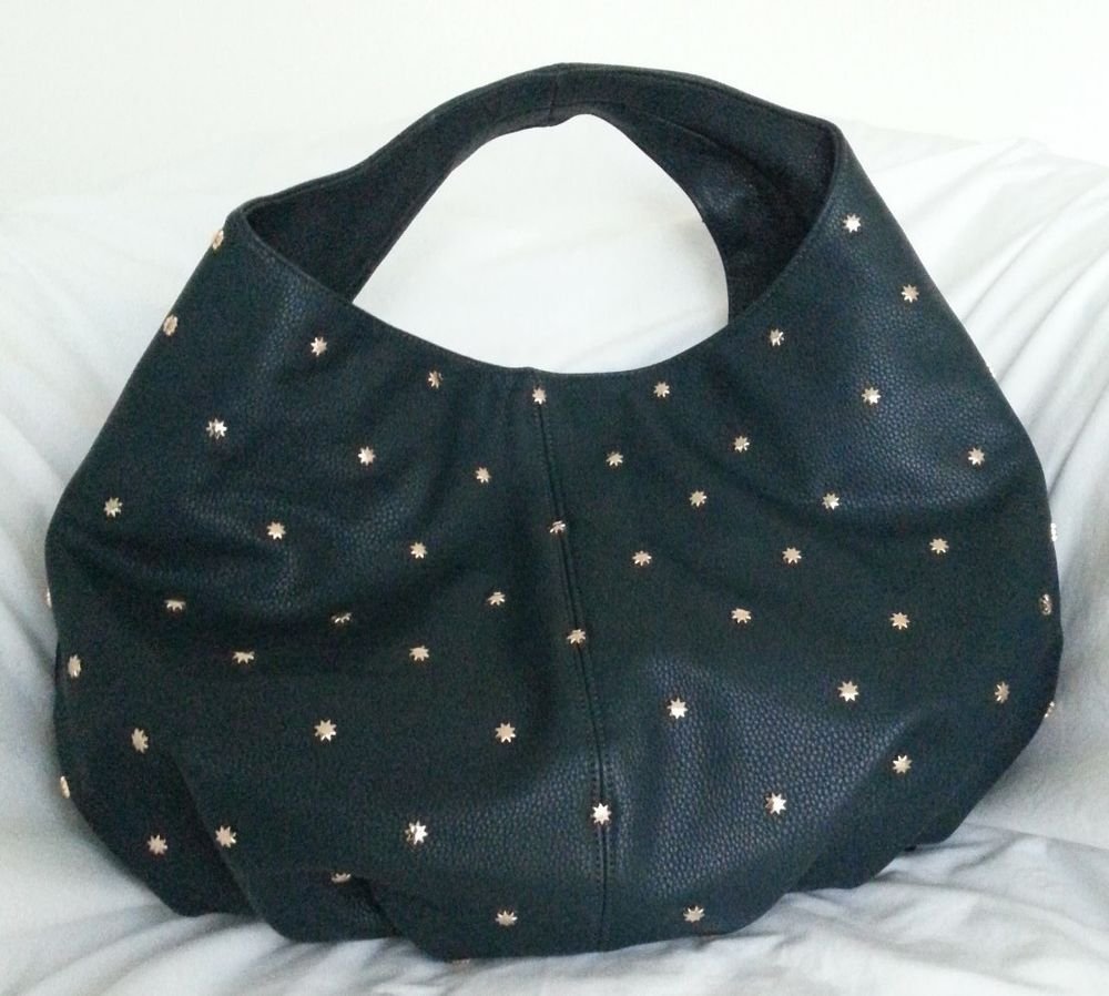 Deux Lux Handbag Shiny Star Gazer Hobo Shoulder Bag Purse in Teal