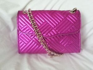Rebecca Minkoff Affair Chain-Link Shoulder Bag/Clutch in Magenta SRP: $425