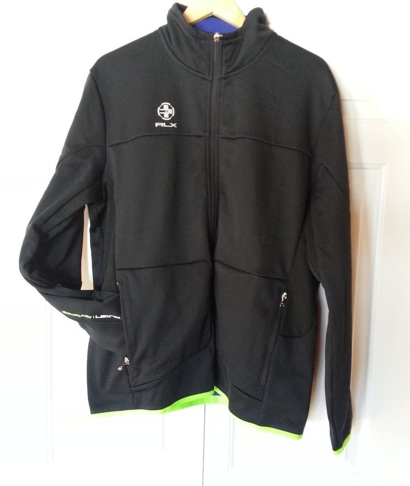 RLX Ralph Lauren Full-zip Alpine Technology RLX67 Jacket in Black-NWT-L-RP: $165
