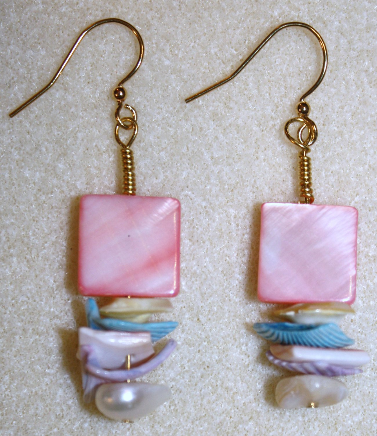 Pastel Shell Earrings - Item #E4