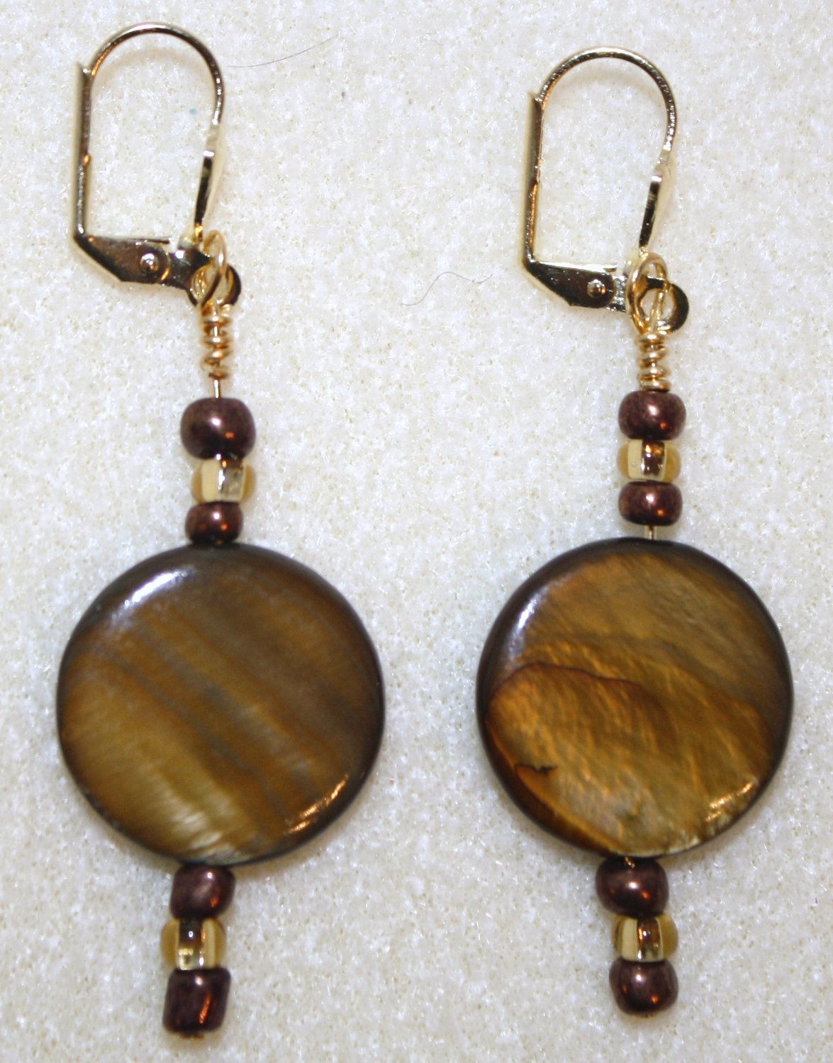 Caramel Swirl Earrings - Item #E18