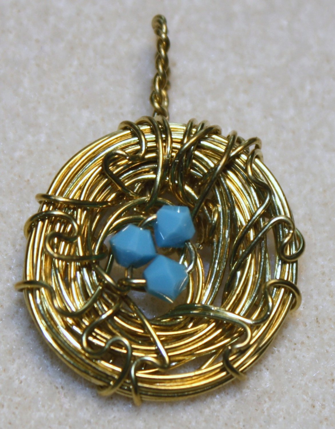 House Finch Nest Pendant - Item #PEN5