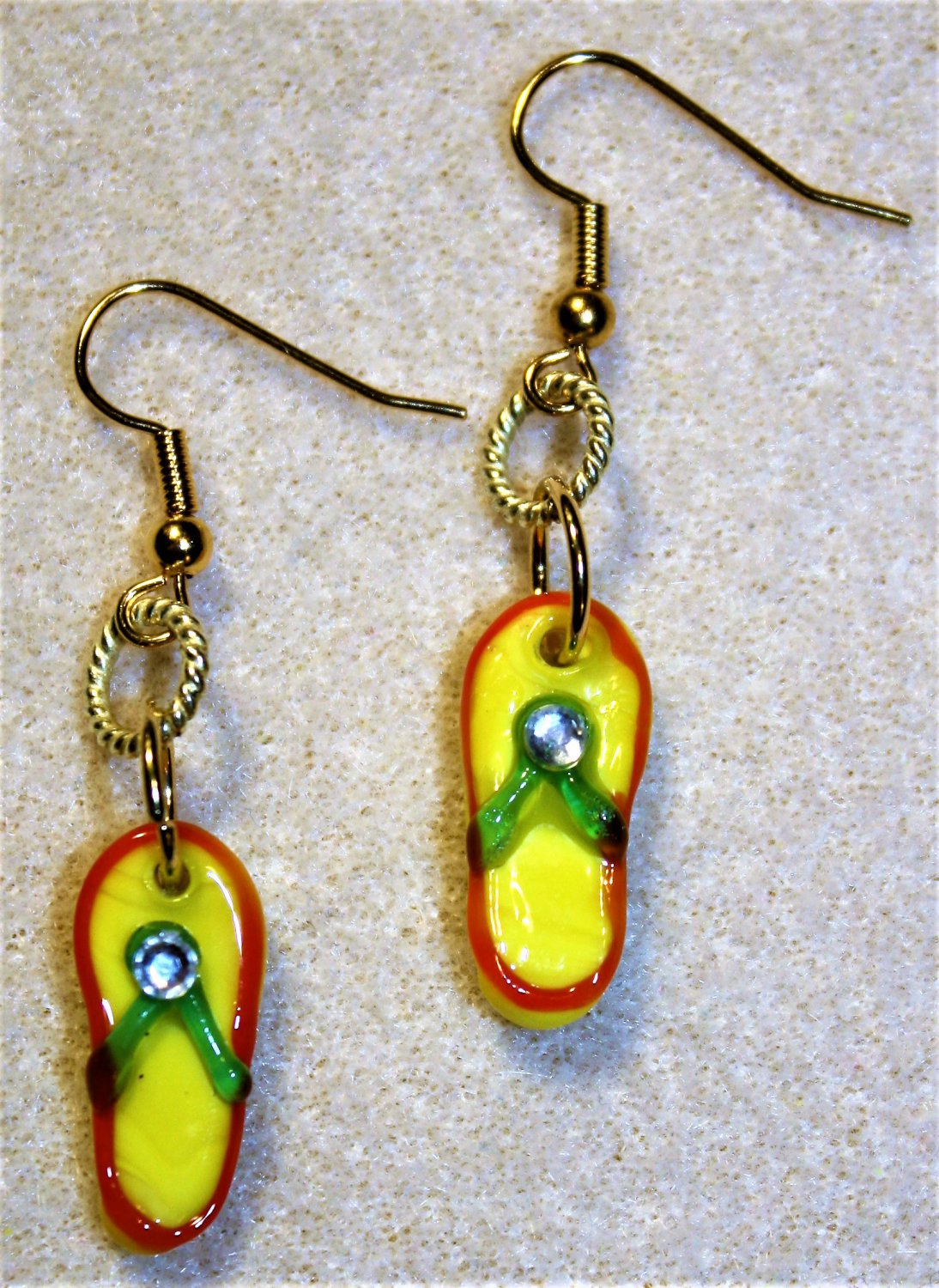 Sunny Flip Flop Earrings - Item #E483