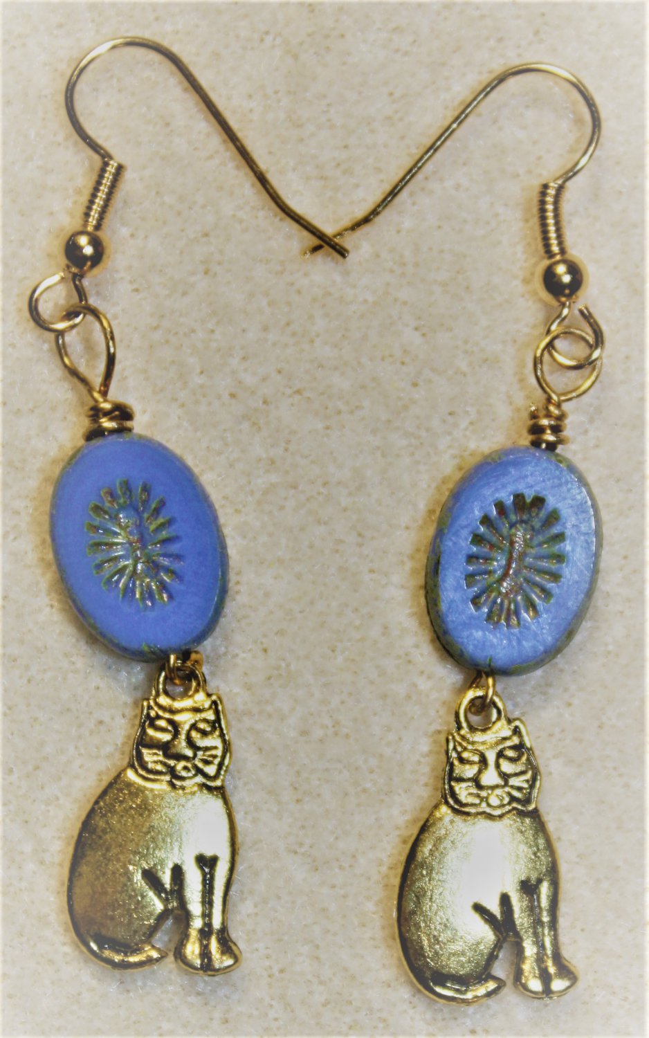 Czech N' Cheshire Cat Earrings - Item #E487
