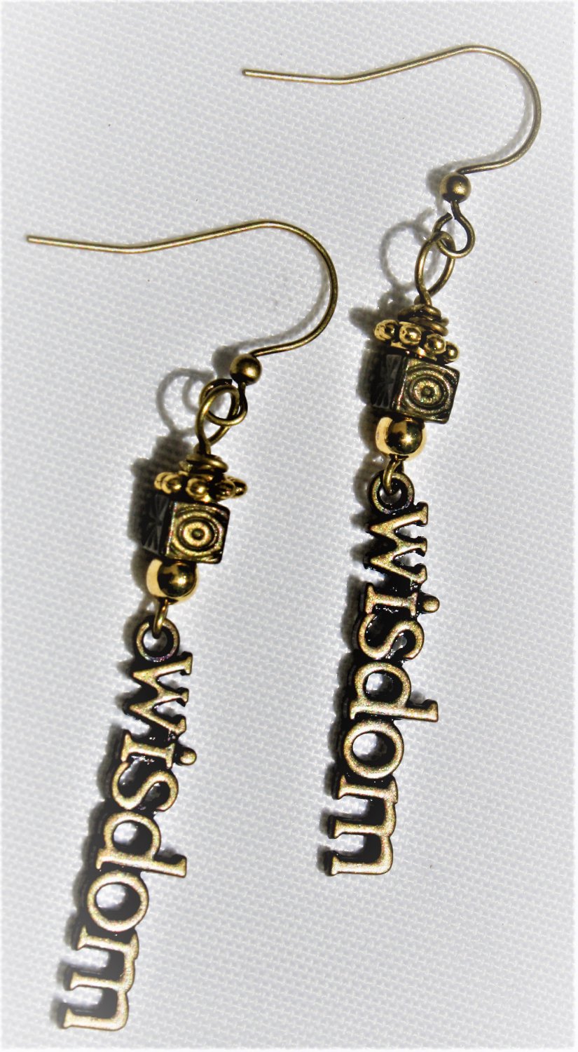 Golden Wisdom Earrings - Item #E522