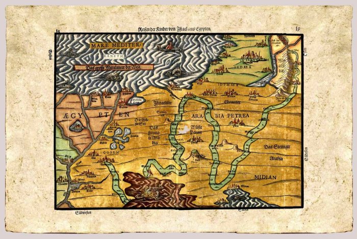 Exodus by Heinrich Bunting, 1585
