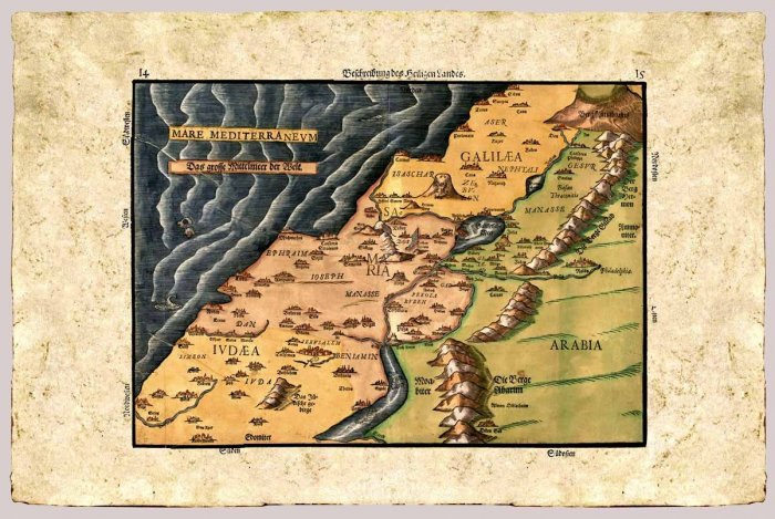 Tribes by Heinrich Bunting, 1585