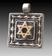 Magen David 2 Sided Pendant for Protection #30890