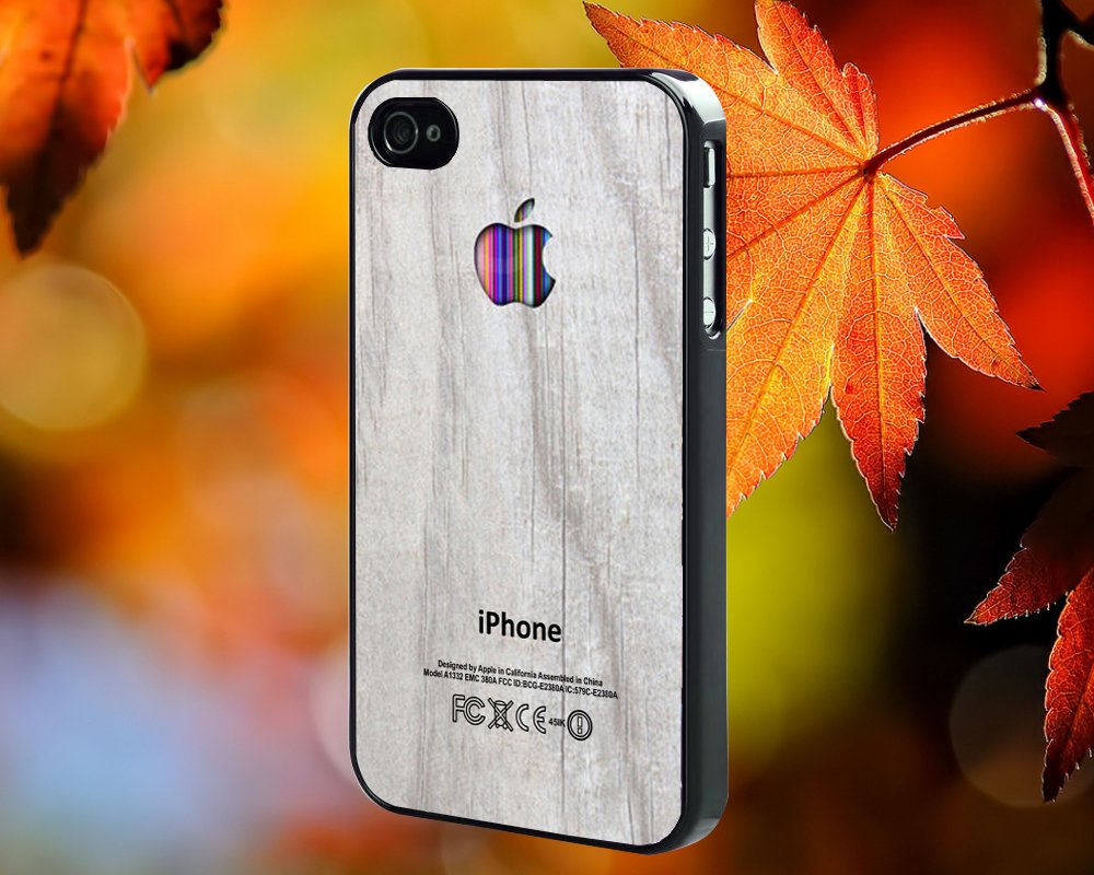 Colorful White Wood for iPhone 4/4S,5,5c,5s & samsung galaxy S3,S4,S5 Case Hard Plastic Cover