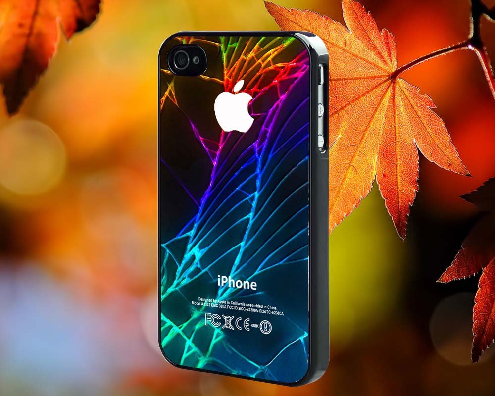 Cracked Out Broken Glass for iPhone 4/4S,5,5c,5s & samsung galaxy S3,S4,S5 Case Hard Plastic Cover