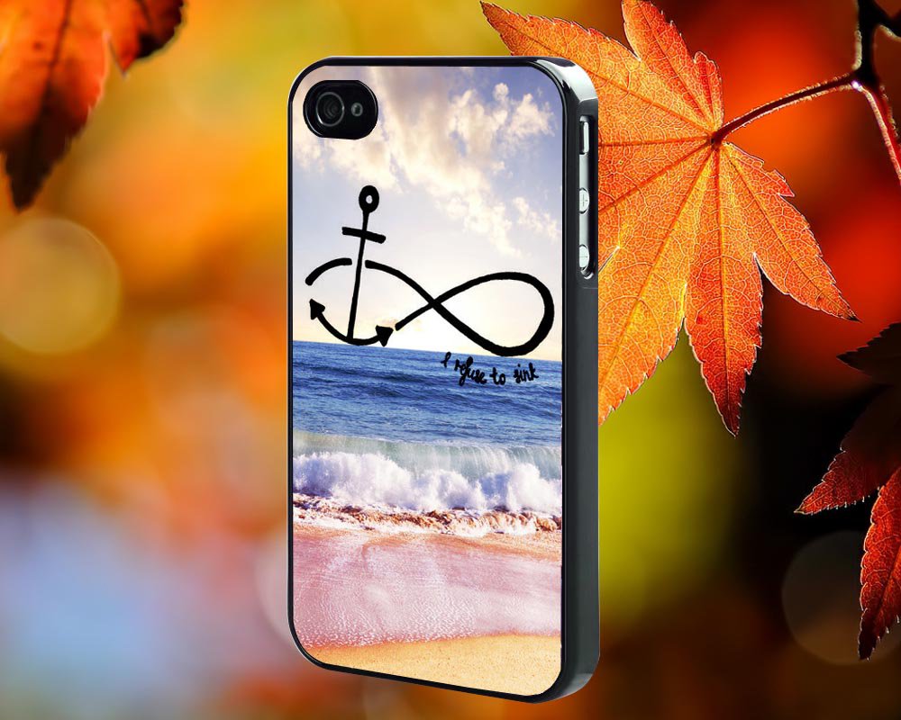 Infinity Refuse Anchor for iPhone 4/4S,5,5c,5s & samsung galaxy S3,S4,S5 Case Hard Plastic Cover