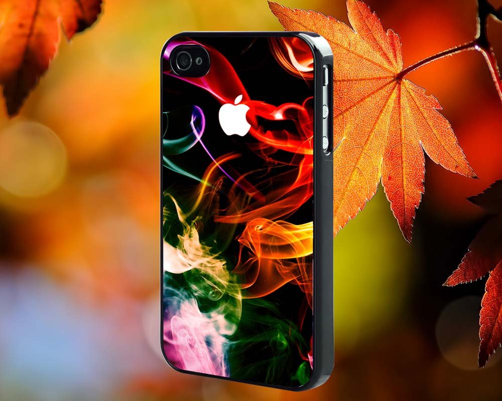 RAINBOW ABSTRACT SMOKE for iPhone 4/4S,5,5c,5s & samsung galaxy S3,S4,S5 Case Hard Plastic Cover