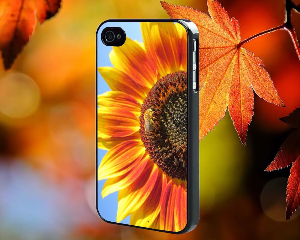 Sun Flower for iPhone 4/4S,5,5c,5s & samsung galaxy S3,S4,S5 Case Hard Plastic Cover