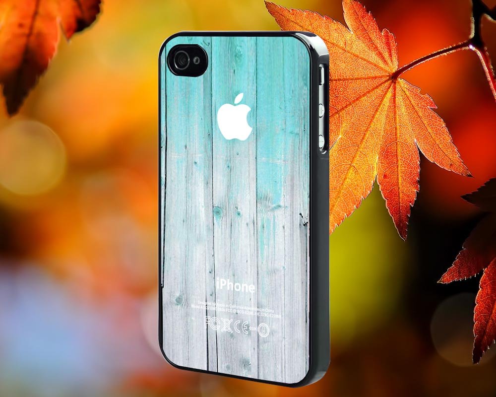 Wood Mint for iPhone 4/4S,5,5c,5s & samsung galaxy S3,S4,S5 Case Hard Plastic Cover