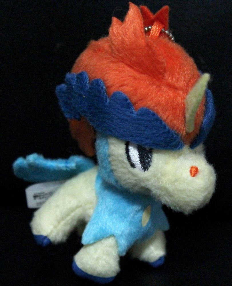 Banpresto Keldeo 3'' Mini Keychain Pokemon Plush Toy Doll + Free Card!