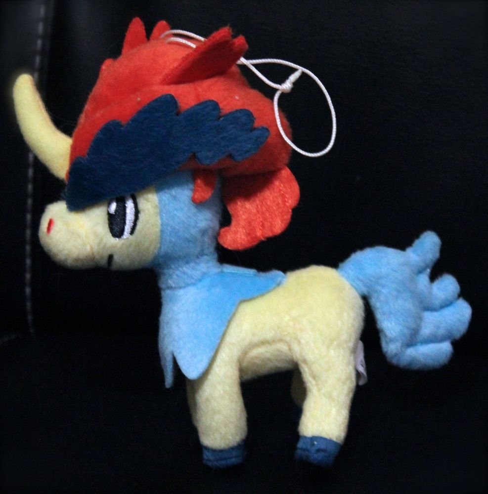 Best Wishes Banpresto Keldeo Pokemon Plush Toy Doll NEW! + Free Card!