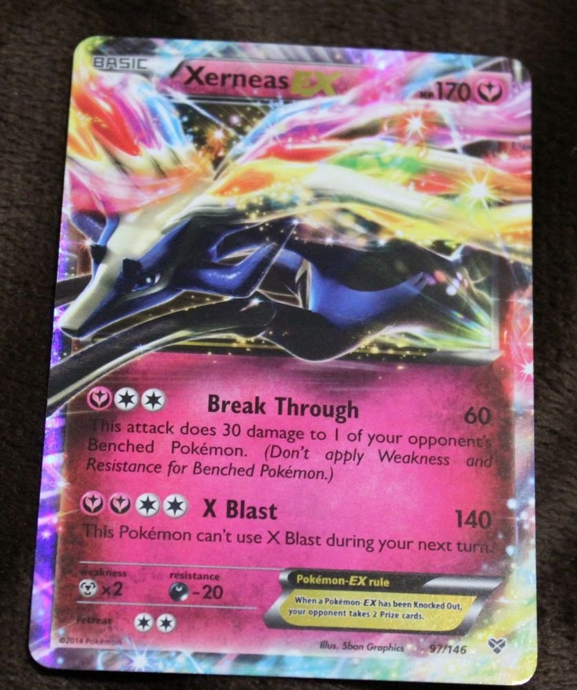 Xerneas EX 97/146 NM TCG X Y Set Pokemon Card +BONUS!