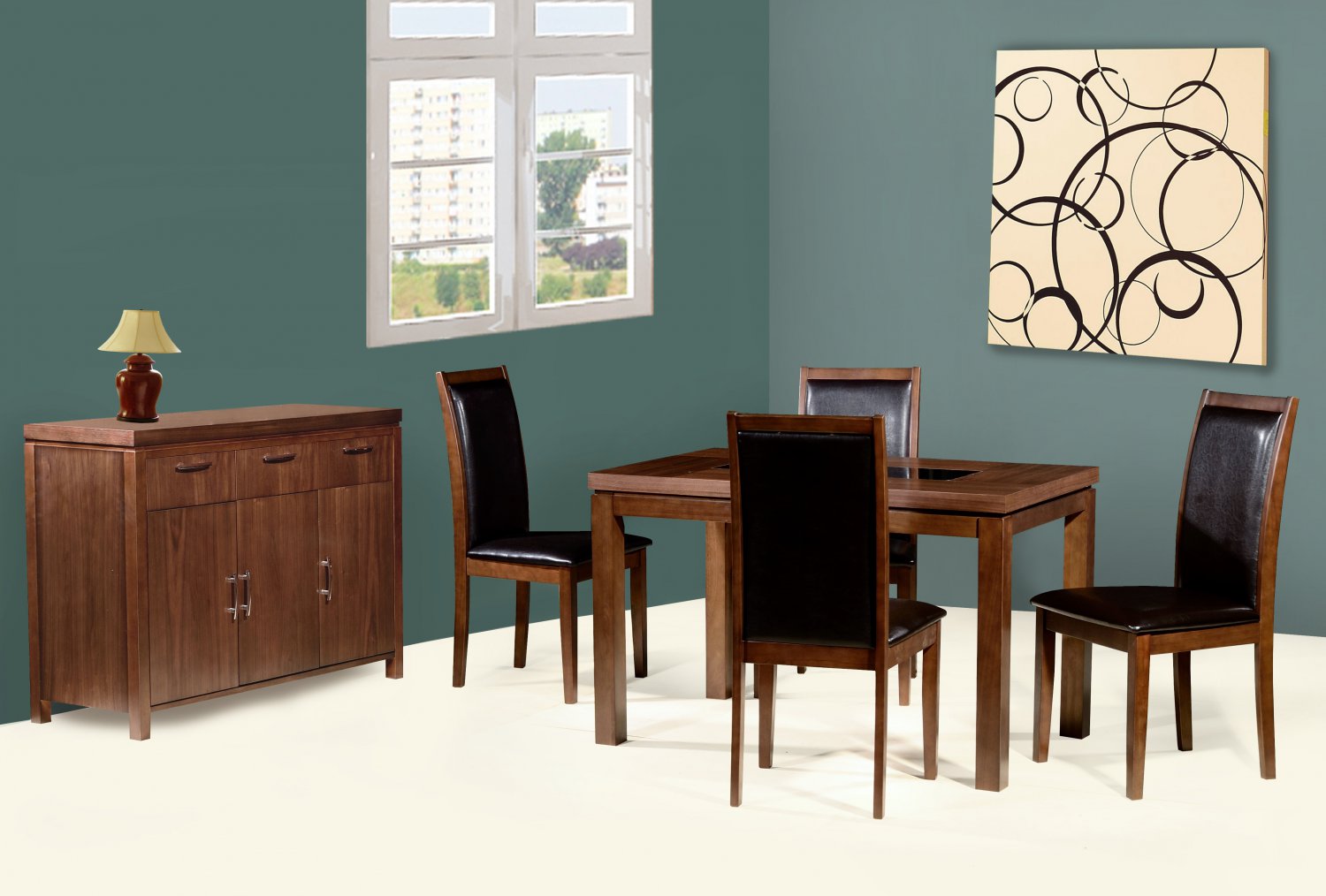 Nevada 4 seater dining set