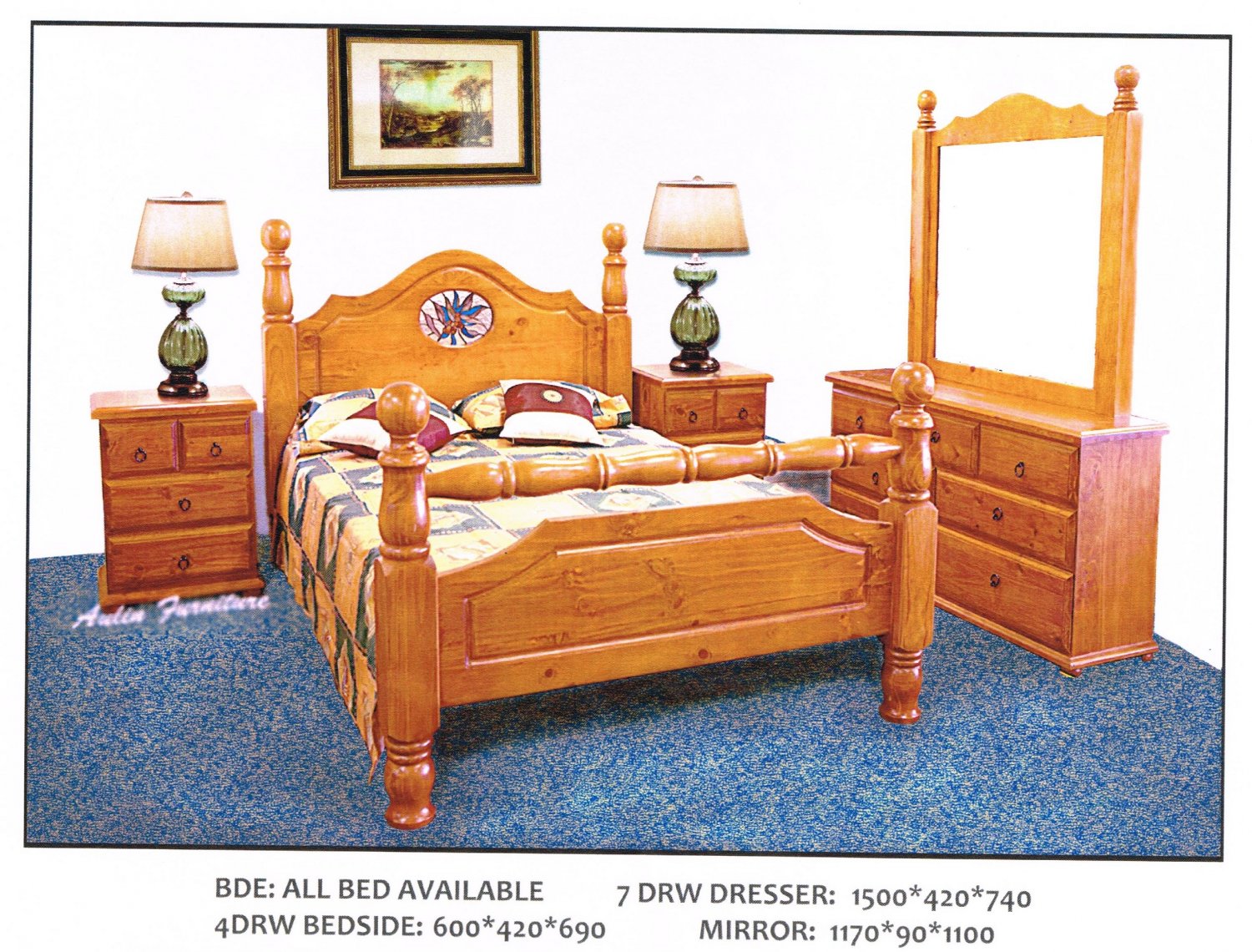 LAWSON 4 Pcs Bedroom Suite