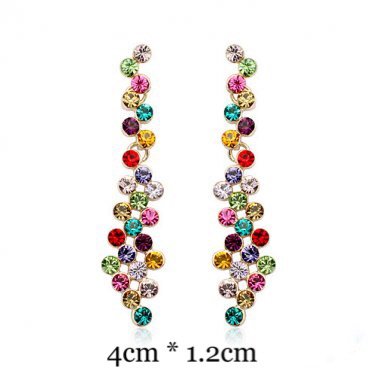 Multi colorfull Swarovski Earrings