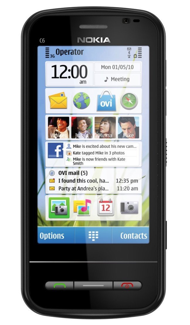 Nokia C6 Unlocked GSM Phone with Easy E-mail Setup,