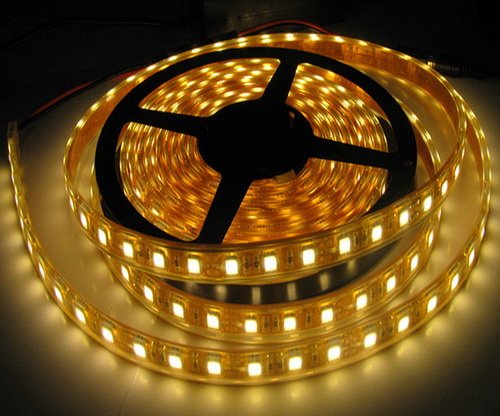 10xLED Strip Ribbon 5M Warm White Color SMD5050 60LEDs/M Waterproof with high quality chips