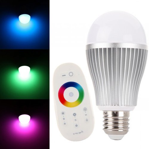 3xLED Bulb Light 2.4G WiFi 6w e27 Remote Control 16 Color RGB