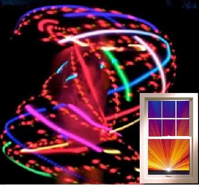 LED hula hoop 36" Strobing RGB x21 LED Color Changing w Battery and Charger