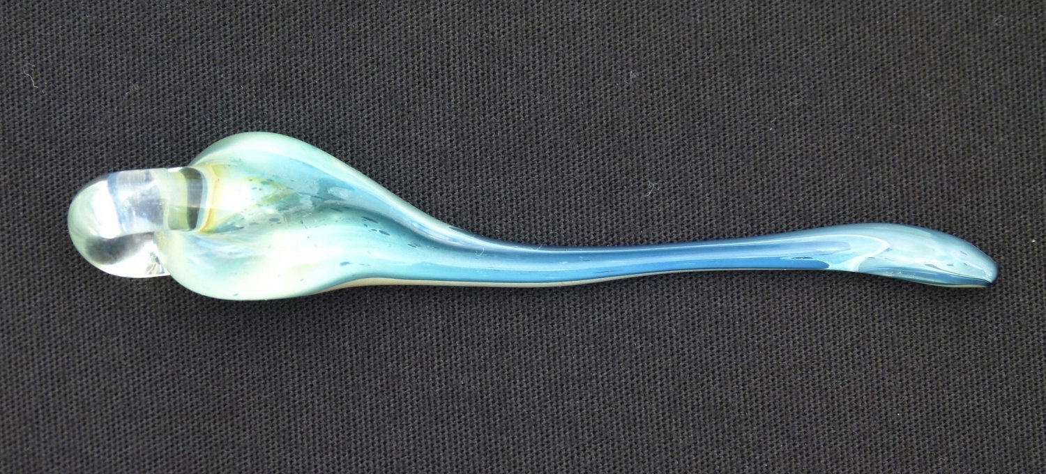 Silver Fumed Glass Pendant