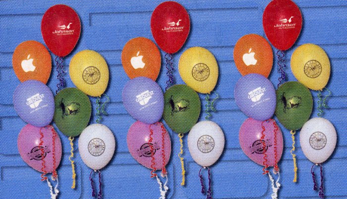 1,000 9" latex balloons