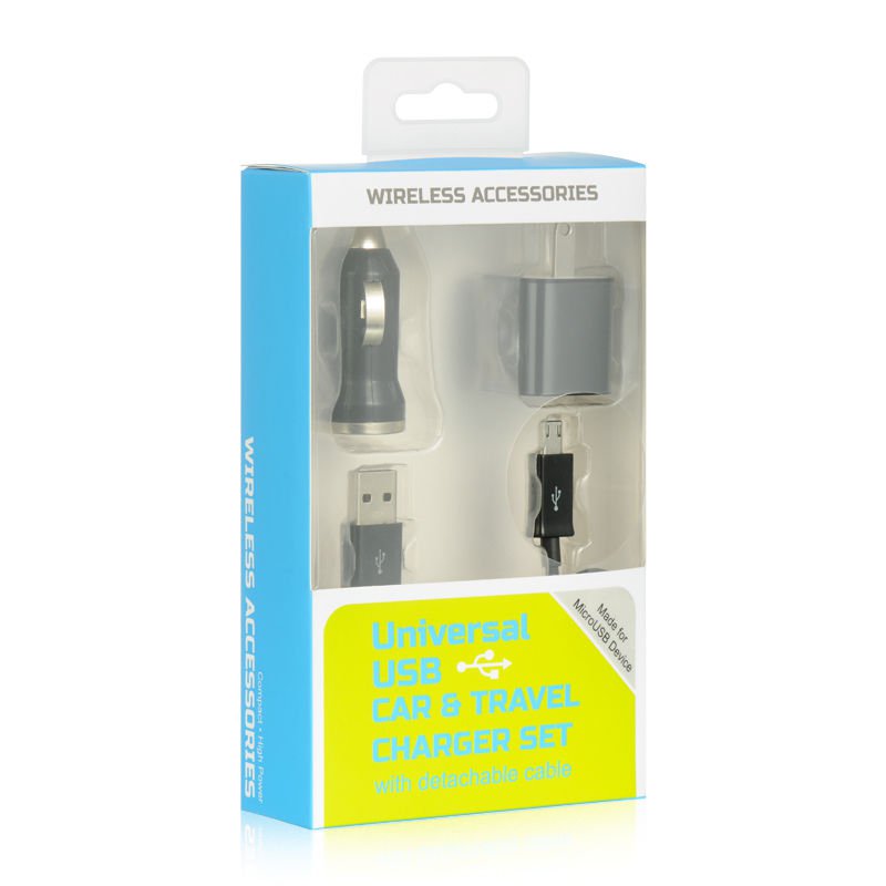 UNIVERSAL 3 IN 1 CHARGER Usb Charger Sync Iphone Cable 4 Data BLACK USA HOT!