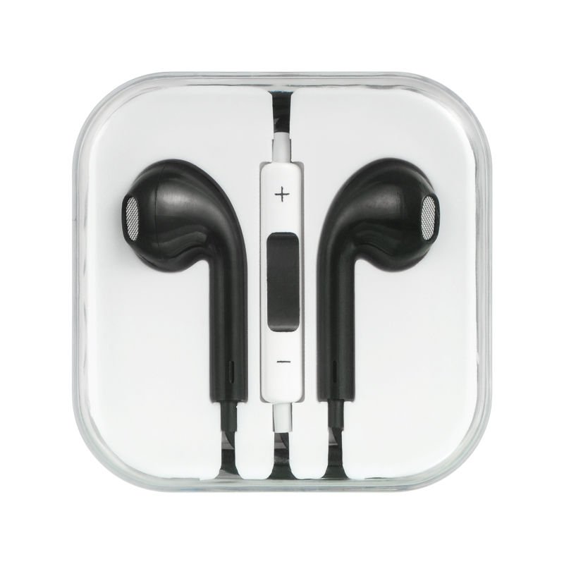 IPHONE / IPOD/IPAD STEREO HANDS FREE WITH MIC ULTRA COMFORTABLE BLACK– 3.5mm USA