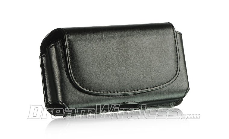 SAMSUNG INFUSE DW HORIZONTAL POUCH CASE CELL LEATHER COVERCLIP-ON BELT BLACK USA