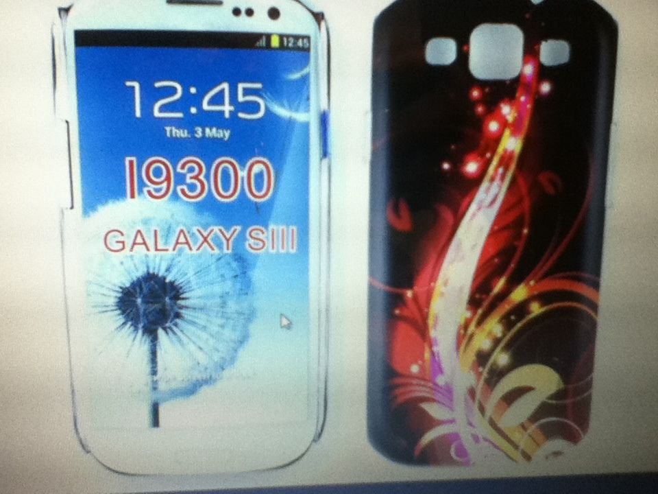 Samsung Galaxy S 3 S3 S III SIII i9300 Case Cover Fire Work Design Gummy CaseHot