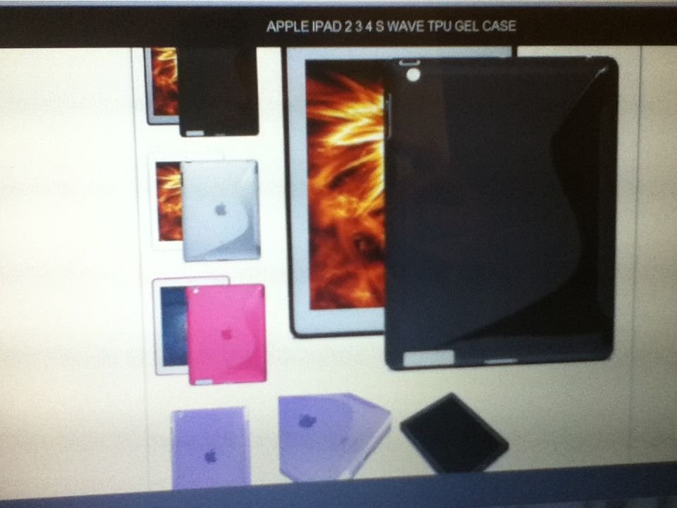 Apple iPad 2 Ipad3 Ipad4 S Wave TPU Gel Case Great Flexibility BLACK