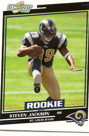 2004 Score Football Steven Jackson #392 RC