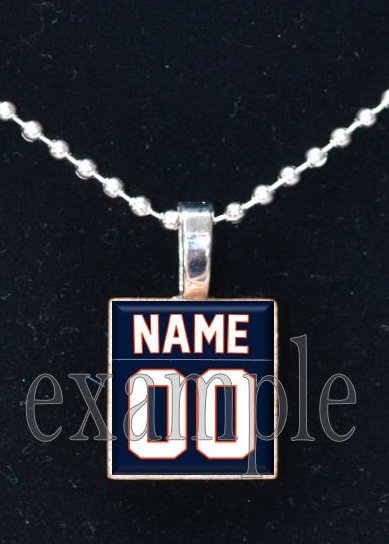 BEARS CUSTOM PERSONALIZED JERSEY Team Mascot Pendant Choices