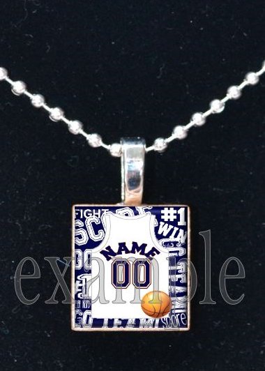 BEARS PERSONALIZED BASKETBALL JERSEY CUSTOM Team Mascot Pendant Choices