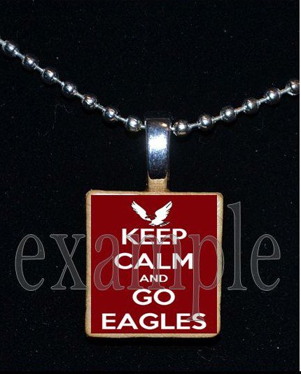 KEEP CALM NICEVILLE HIGH SCHOOL EAGLES School Team Mascot Pendant Necklace Charm or Keychain