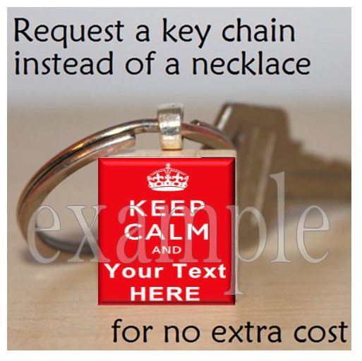 Keep Calm and ___ On "U Pick ANY" Scrabble Tile Key-chain