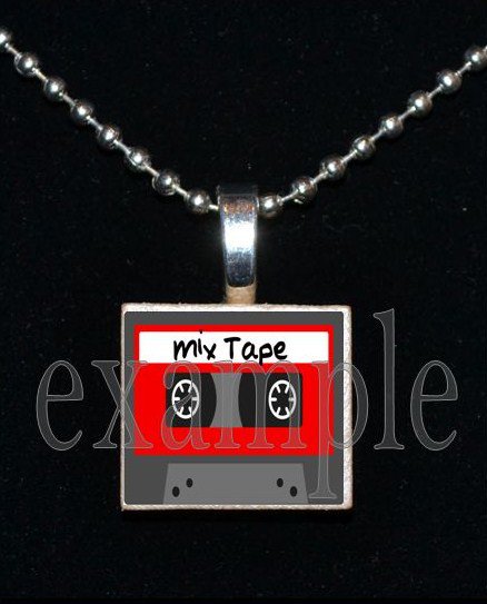 MIX TAPE Nerd Geek Smart Math Science Scrabble Necklace Pendant Charm Key-chain Gift