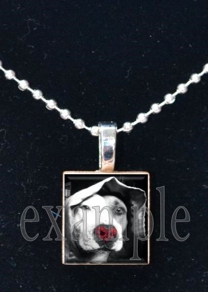 Personalized Custom ANY Image Pet DOG/PUPPY Tile Pendant Necklace Charm or Key-chain