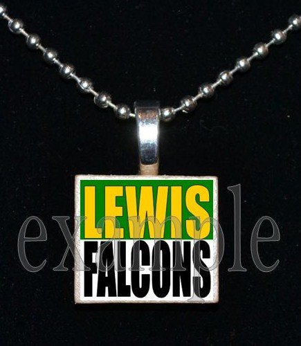 ADDIE R LEWIS FALCONS School Team Mascot Pendant Necklace Charm or Keychain