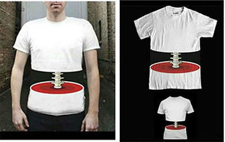 New 3D effect bone Print short sleeve Novelty Korean leisure Men T-shirt Ships Free Worldwide