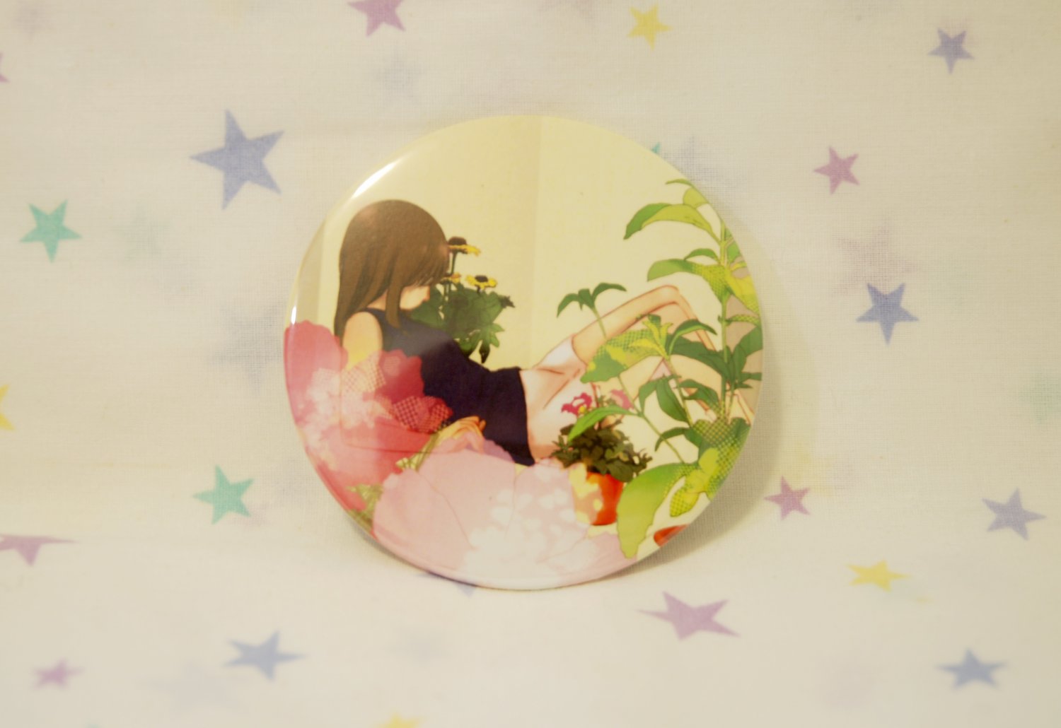 Tin Button (FlowerGirSide)