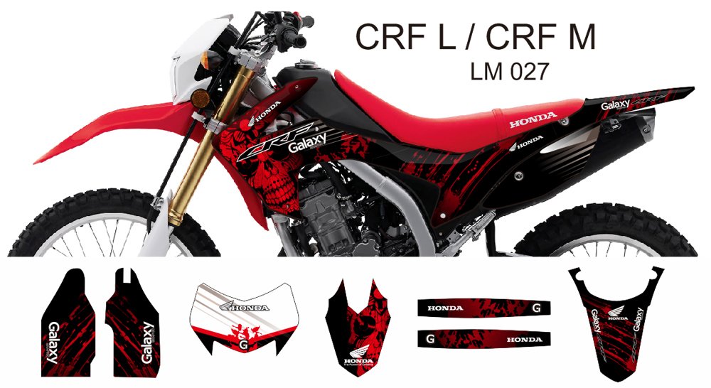 HONDA CRF L CRF M 2013-2014 GRAPHIC DECAL KIT CODE.LM 027