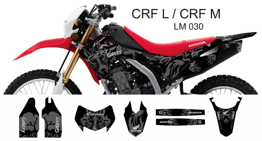 HONDA CRF L CRF M 2013-2014 GRAPHIC DECAL KIT CODE.LM 030