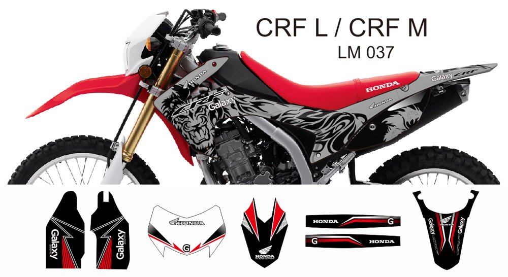 HONDA CRF L CRF M 2013-2014 GRAPHIC DECAL KIT CODE.LM 037