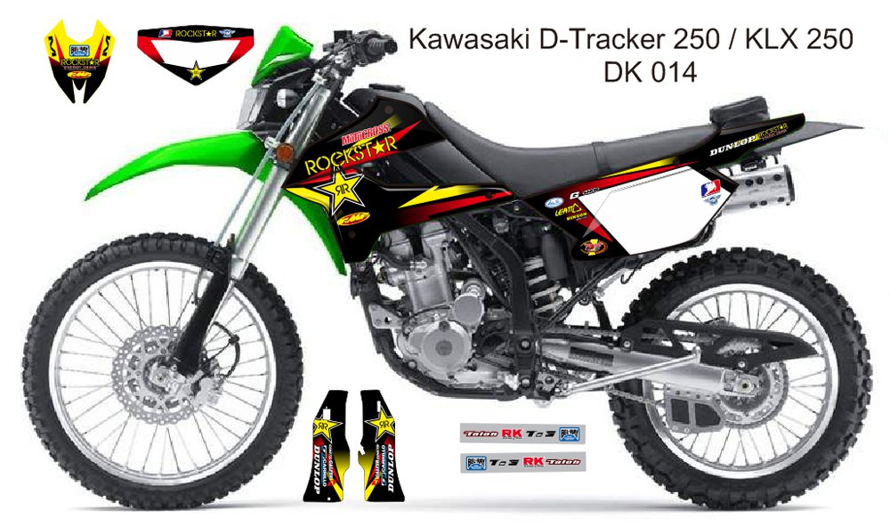 KAWASAKI D TRACKER 250 / KLX 250 GRAPHIC DECAL KIT CODE.DK 014