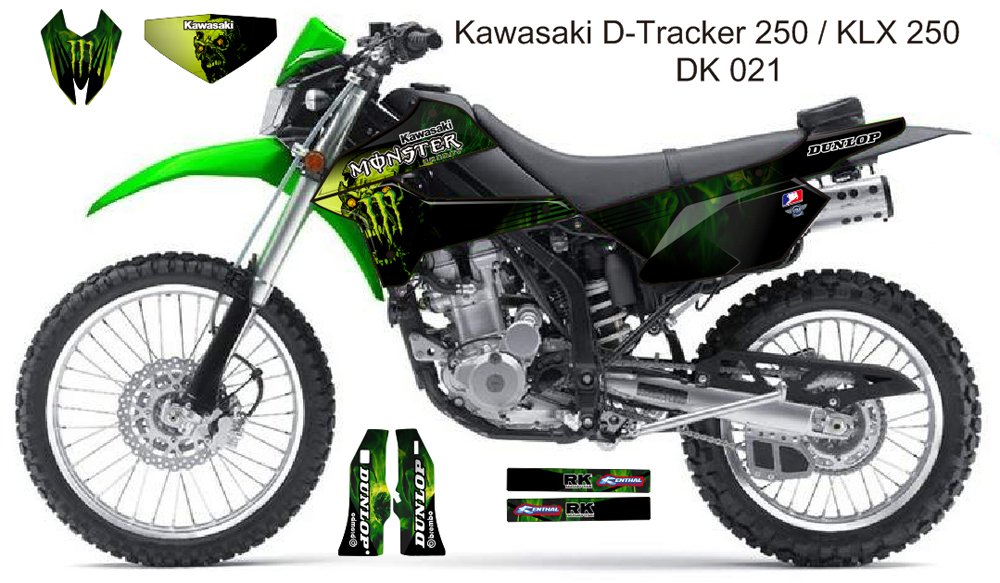 KAWASAKI D TRACKER 250 / KLX 250 GRAPHIC DECAL KIT CODE.DK 021